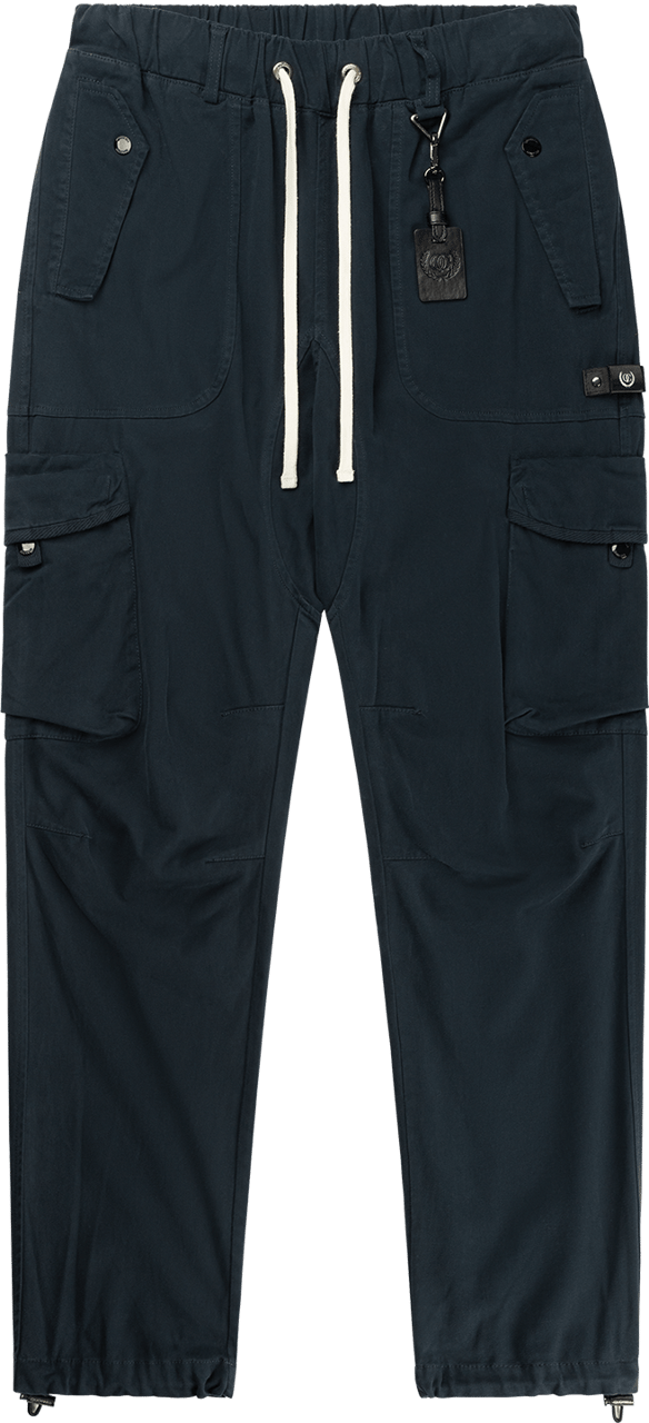 Quotrell Quotrell Couture - Terni Cargo Pants | Navy Blauw