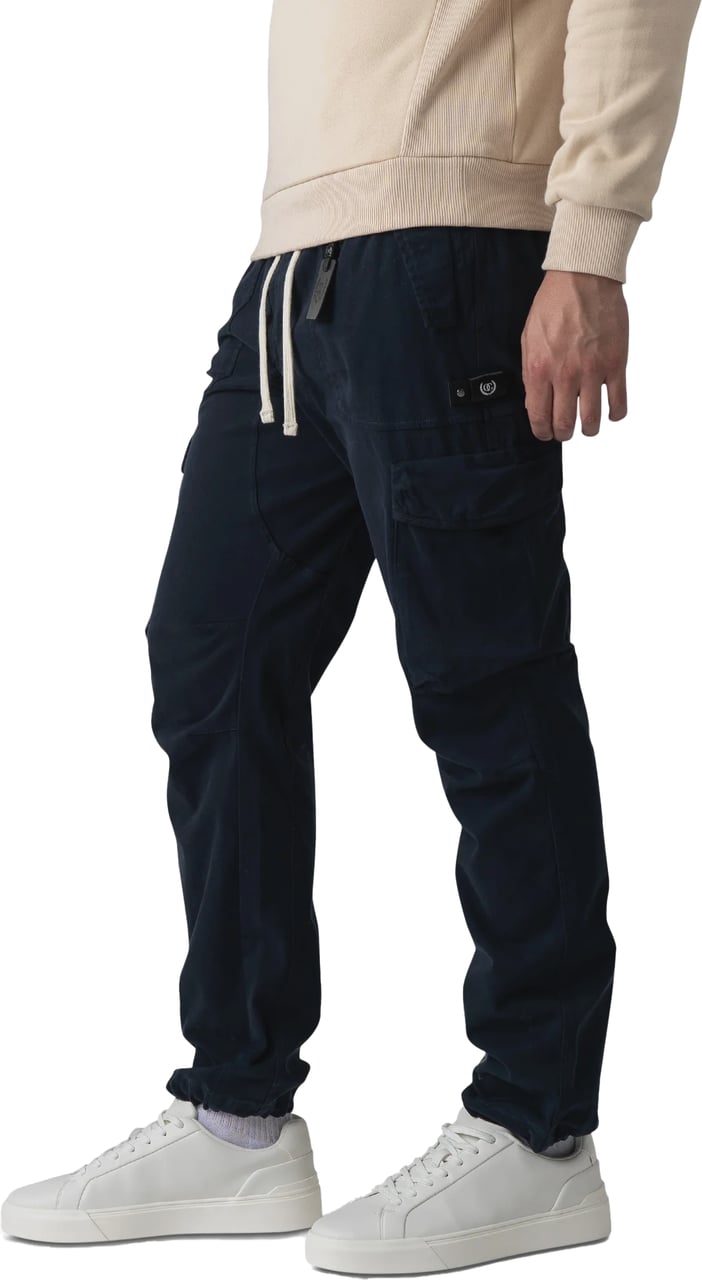 Quotrell Quotrell Couture - Terni Cargo Pants | Navy Blauw