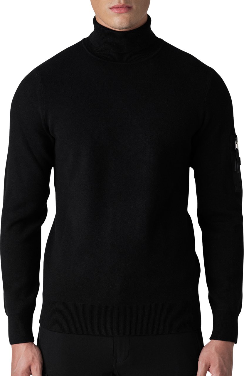 Quotrell Quotrell Couture - Torro Knitted Sweater | Black Zwart