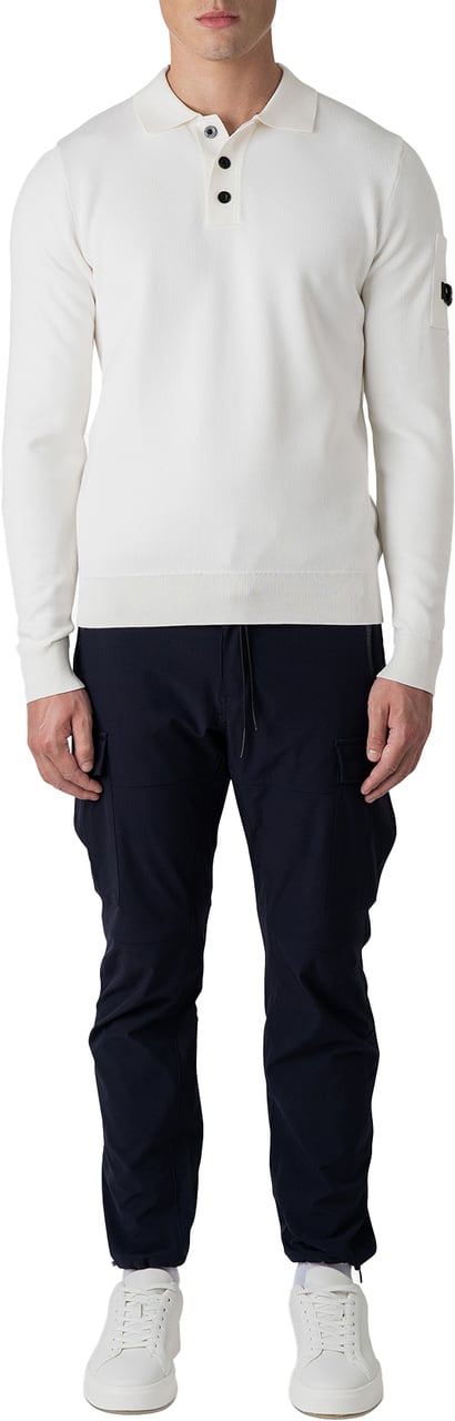 Quotrell Couteux Knitted Button Up | Ecru Beige