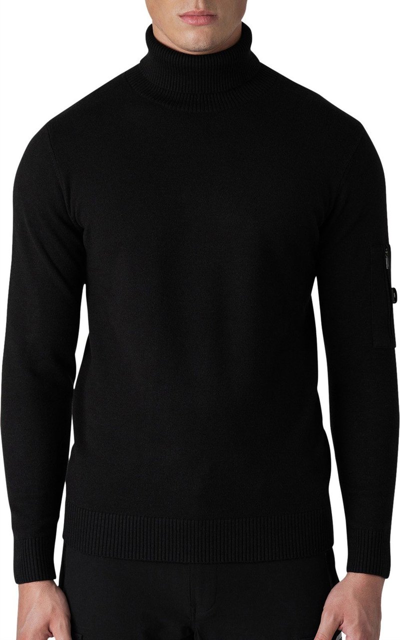 Quotrell Quotrell Couture - Papillon Knitted Sweater | Black Zwart
