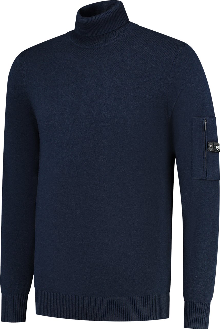 Quotrell Quotrell Couture - Papillon Knitted Sweater | Navy Blauw