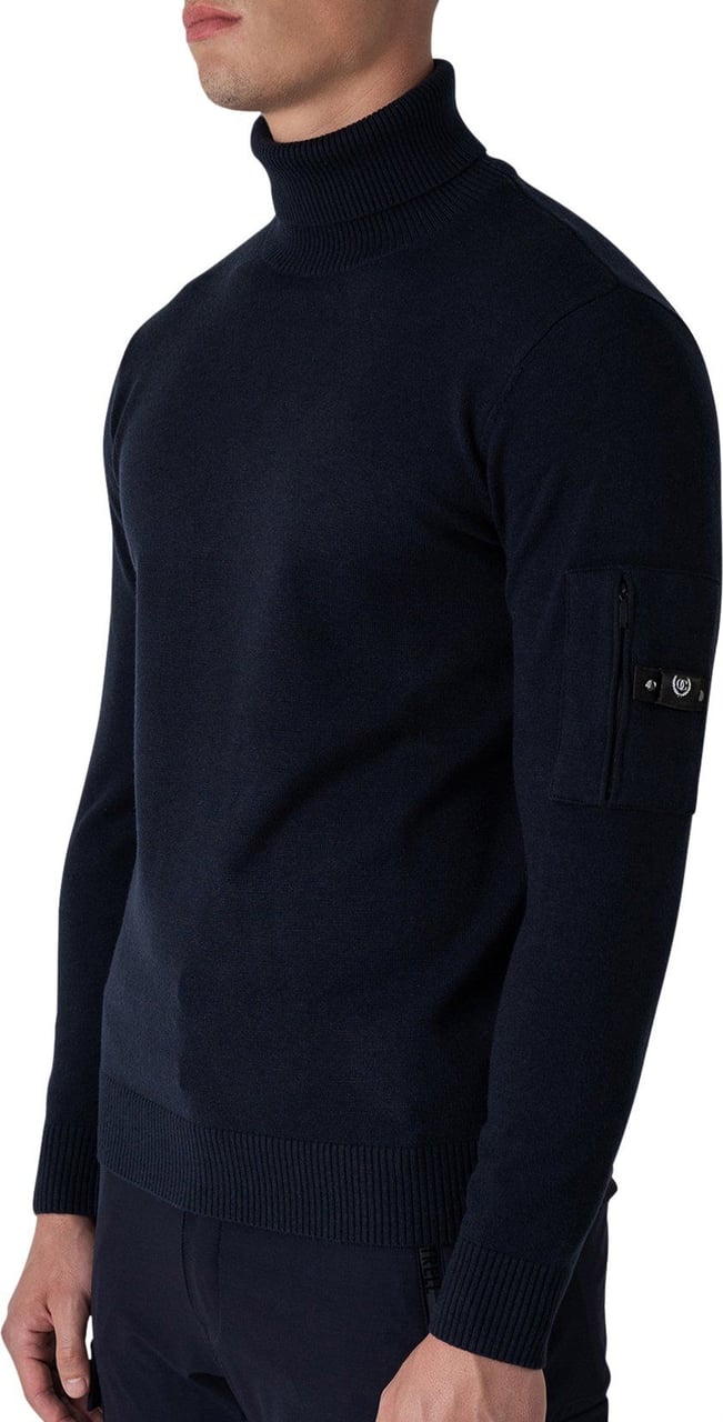 Quotrell Quotrell Couture - Papillon Knitted Sweater | Navy Blauw