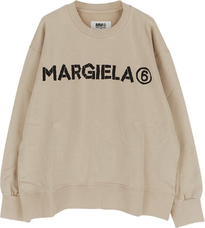 MM6 Maison Margiela Cotton Sweatshirt Beige
