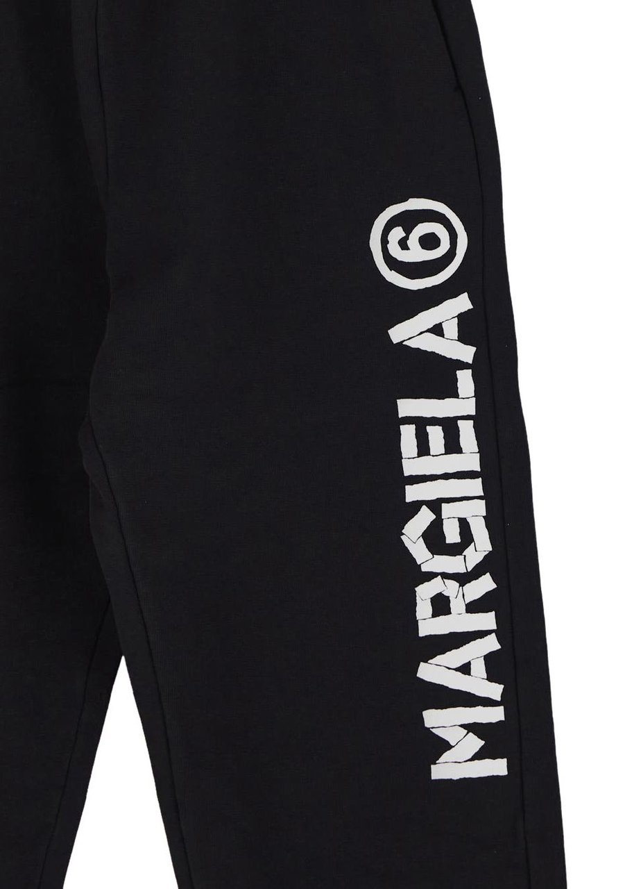 MM6 Maison Margiela Cotton Logo Sweatpants Zwart