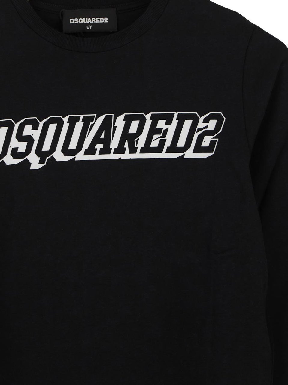 Dsquared2 Long Sleeves T-shirt Zwart