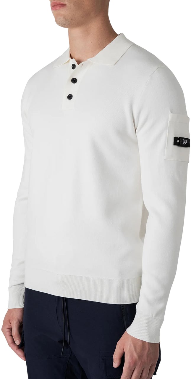 Quotrell Couteux Knitted Button Up | Ecru Beige