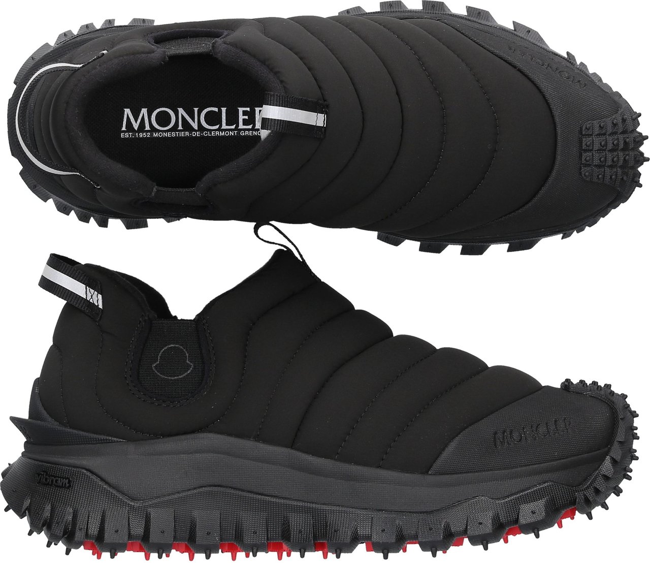 Moncler Sneaker Low Trailgrip Apres Textil Grip Zwart