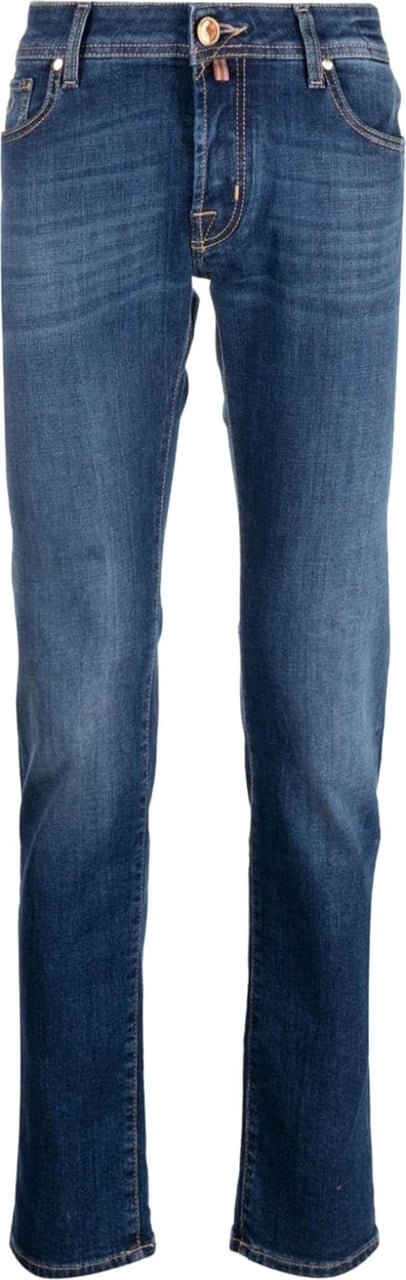 Jacob Cohen Nick logo-patch slim-fit jeans Blauw