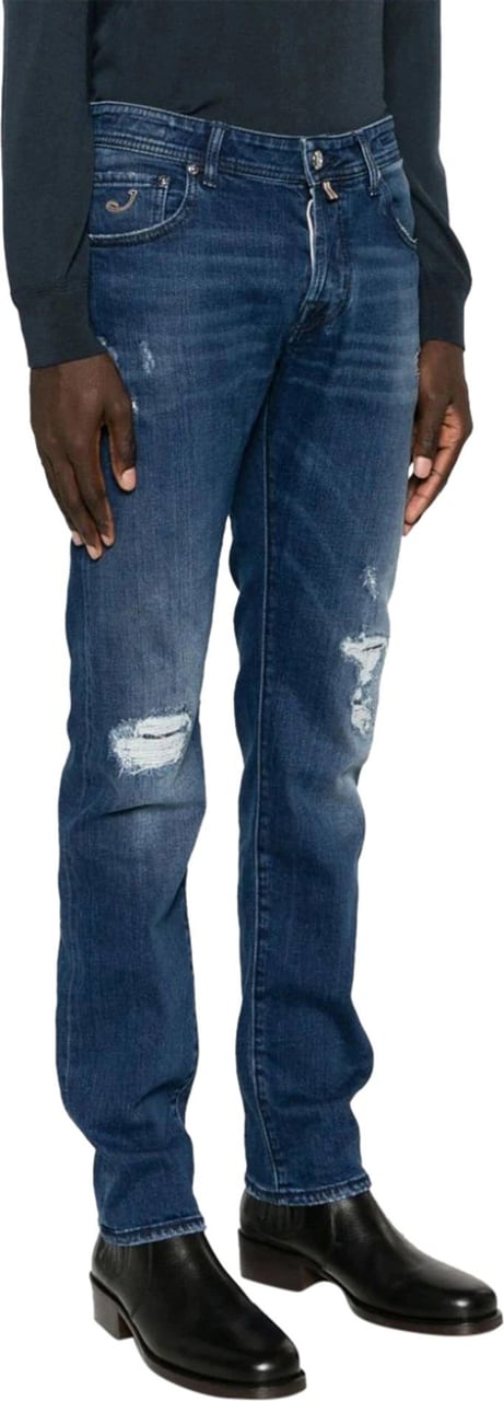 Jacob Cohen logo-patch slim-fit jeans Blauw