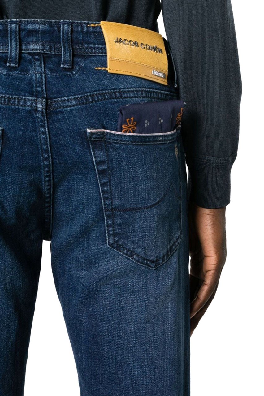 Jacob Cohen logo-patch slim-fit jeans Blauw