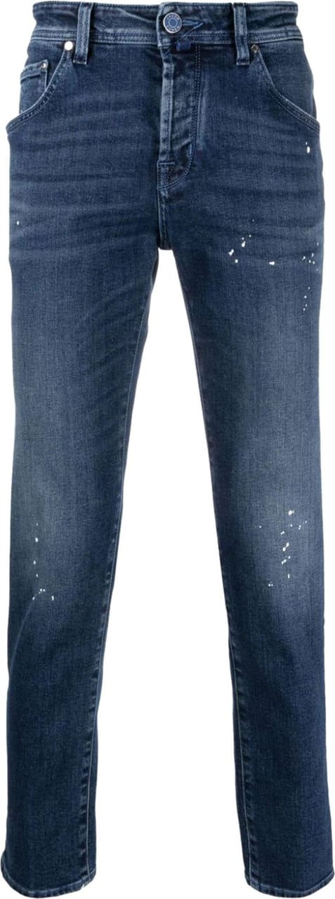 Jacob Cohen Scott low-rise tapered jeans Blauw