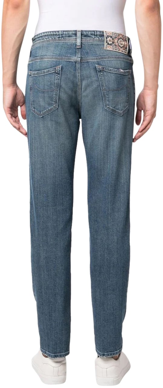 Jacob Cohen Scott low-rise tapered jeans Blauw