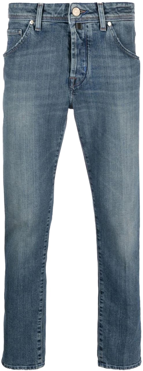 Jacob Cohen Scott low-rise tapered jeans Blauw