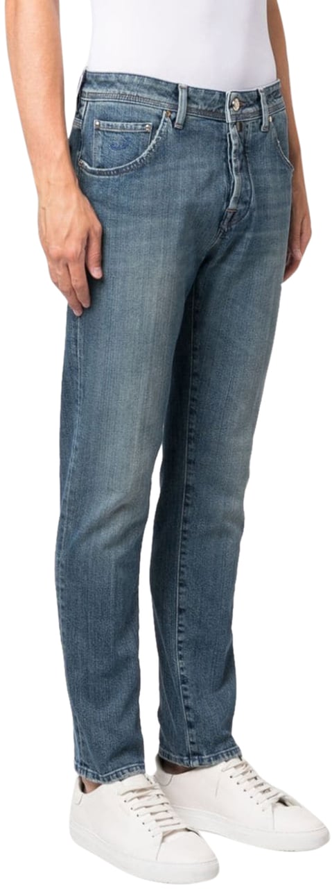 Jacob Cohen Scott low-rise tapered jeans Blauw