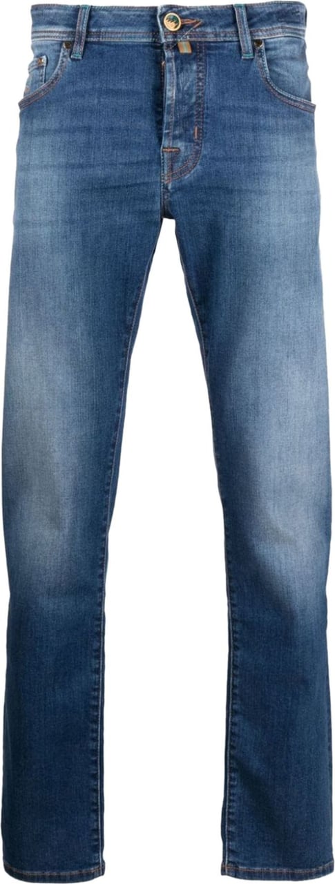 Jacob Cohen low-rise straight-leg jeans Blauw