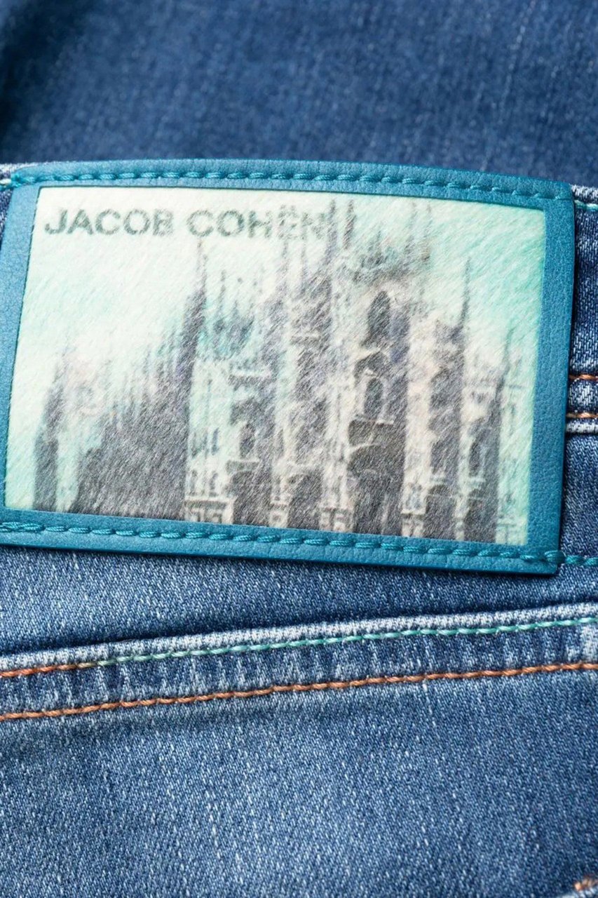 Jacob Cohen low-rise straight-leg jeans Blauw