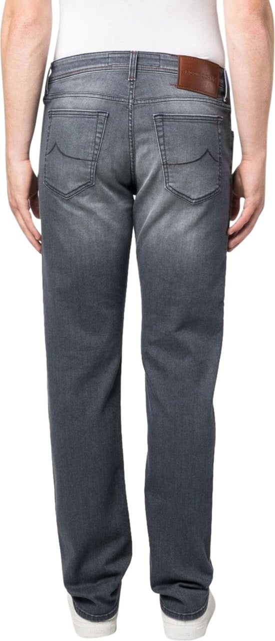 Jacob Cohen low-rise straight-leg jeans Zwart