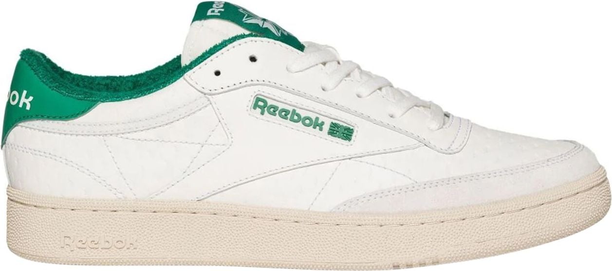 Reebok Club C embossed leather sneakers Wit