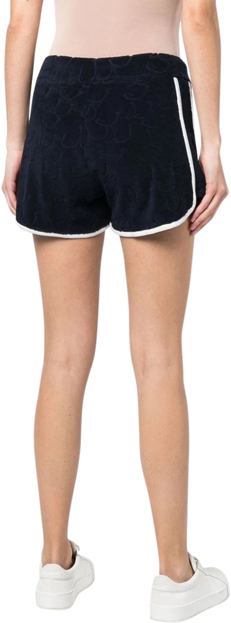 Jacob Cohen logo-embossed cotton shorts Blauw