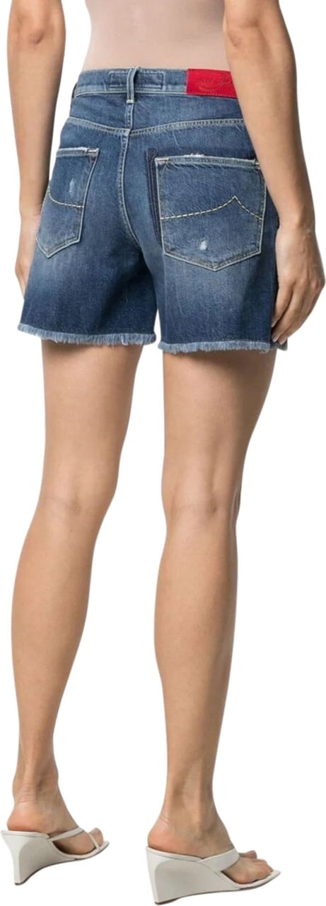 Jacob Cohen distressed denim shorts Blauw