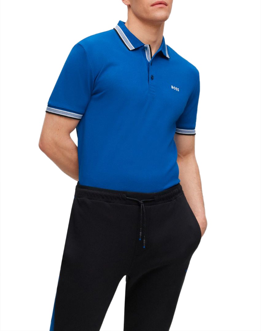 Boss Polo Blauw Blauw