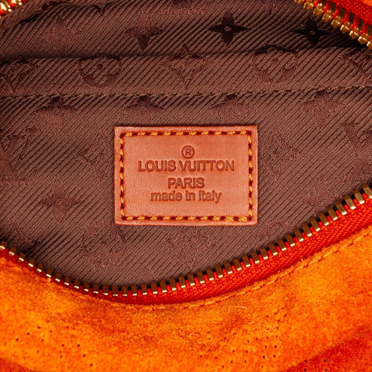 Louis Vuitton M95122 Onatah PM Orange Suhali Suede Hobo