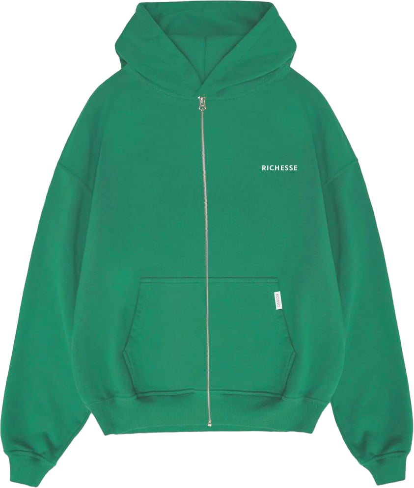 Richesse Zipped Hoodie Groen Groen