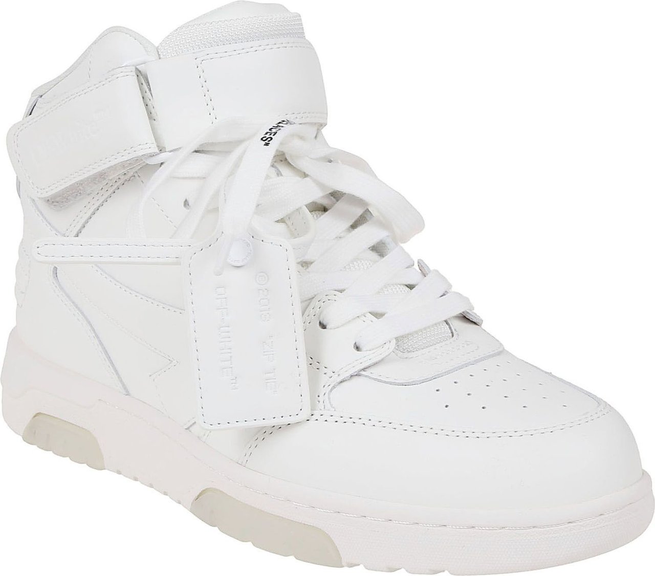 OFF-WHITE out of office mid top lea Wit