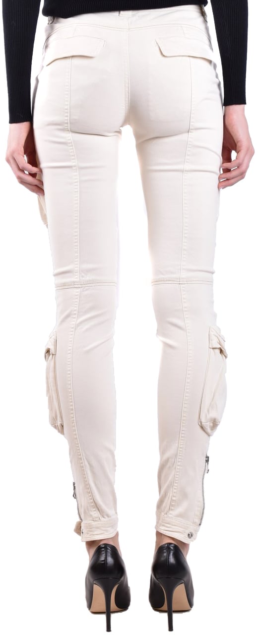 Diesel Trousers White Wit