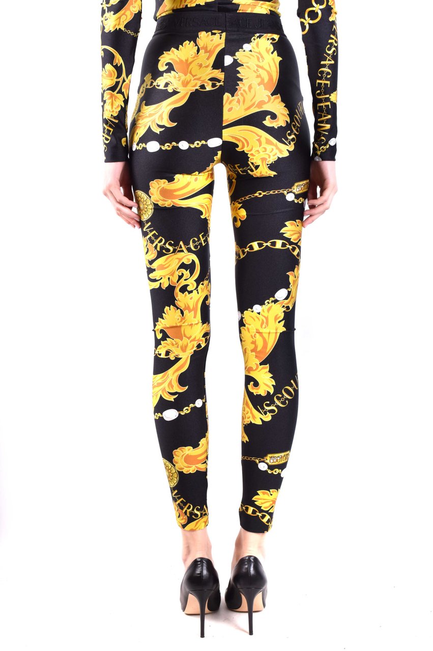 Versace Jeans Couture Chain Print Leggings Zwart