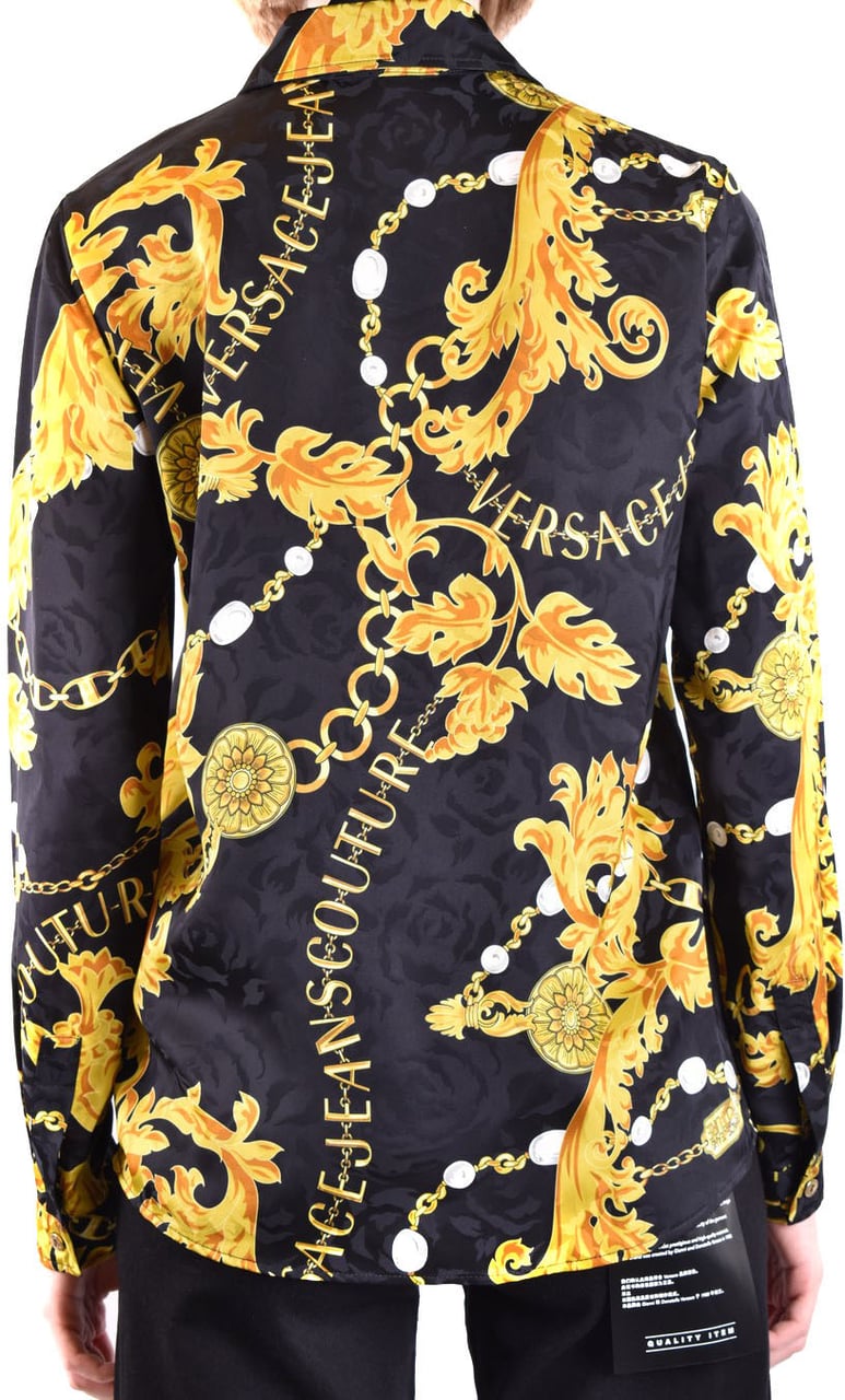 Versace Jeans Couture Chain Couture Print Shirt Zwart