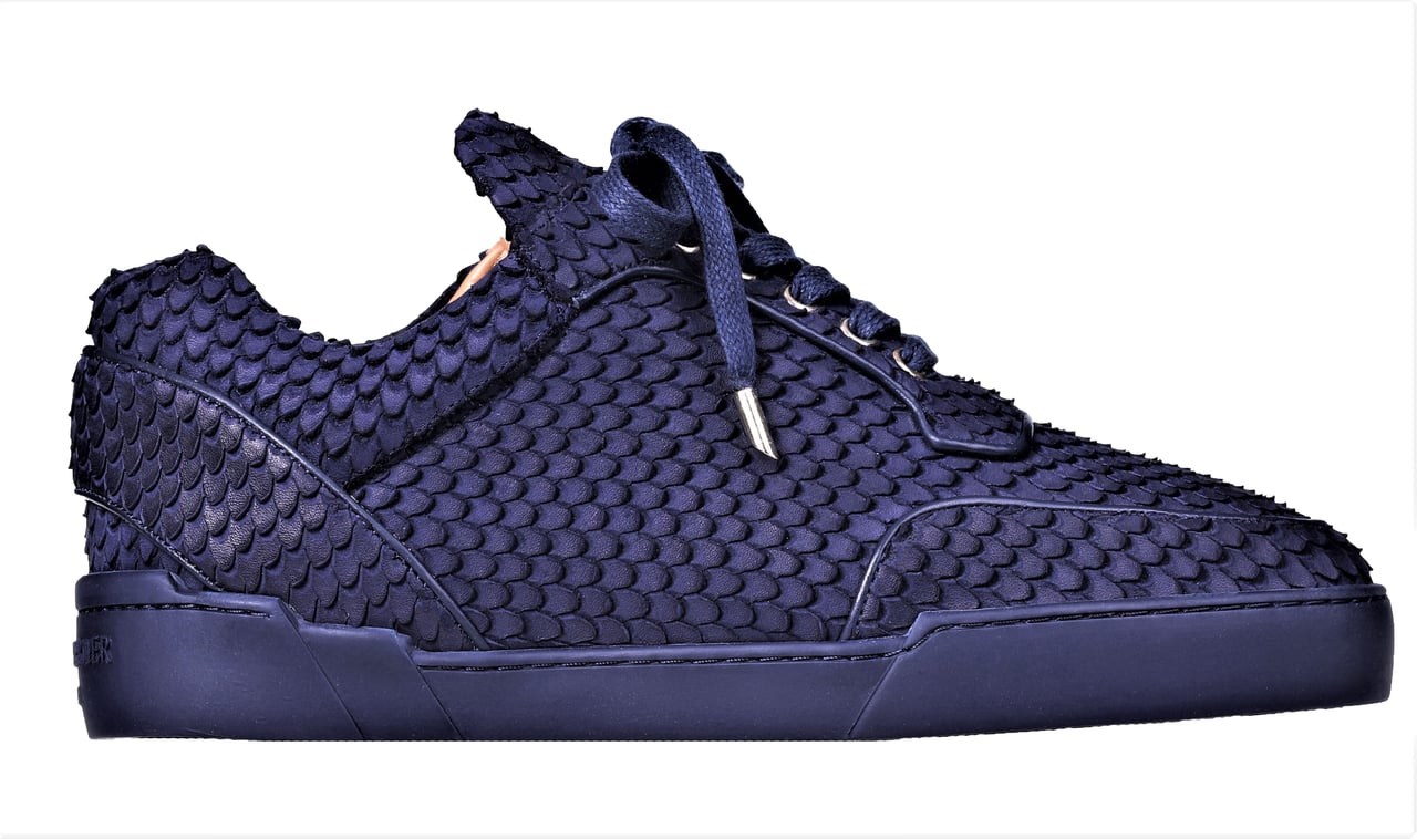 Benjamin Berner Low Top Midnight Blue Cobra Cut Blauw