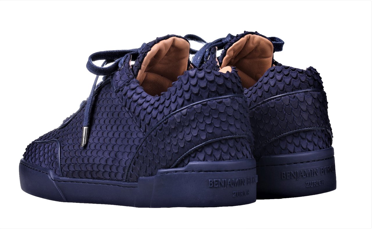 Benjamin Berner Low Top Midnight Blue Cobra Cut Blauw