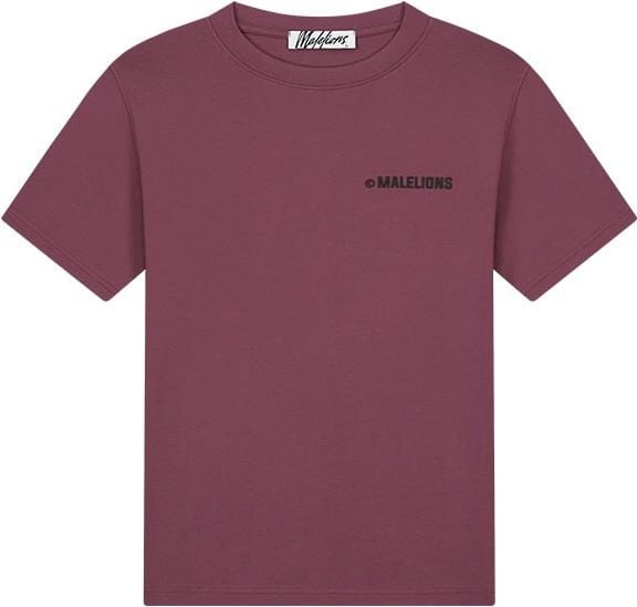 Malelions Women Studio T-Shirt - Burgundy Rood