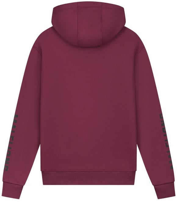 Malelions Lective Hoodie - Burgundy/Black Grijs