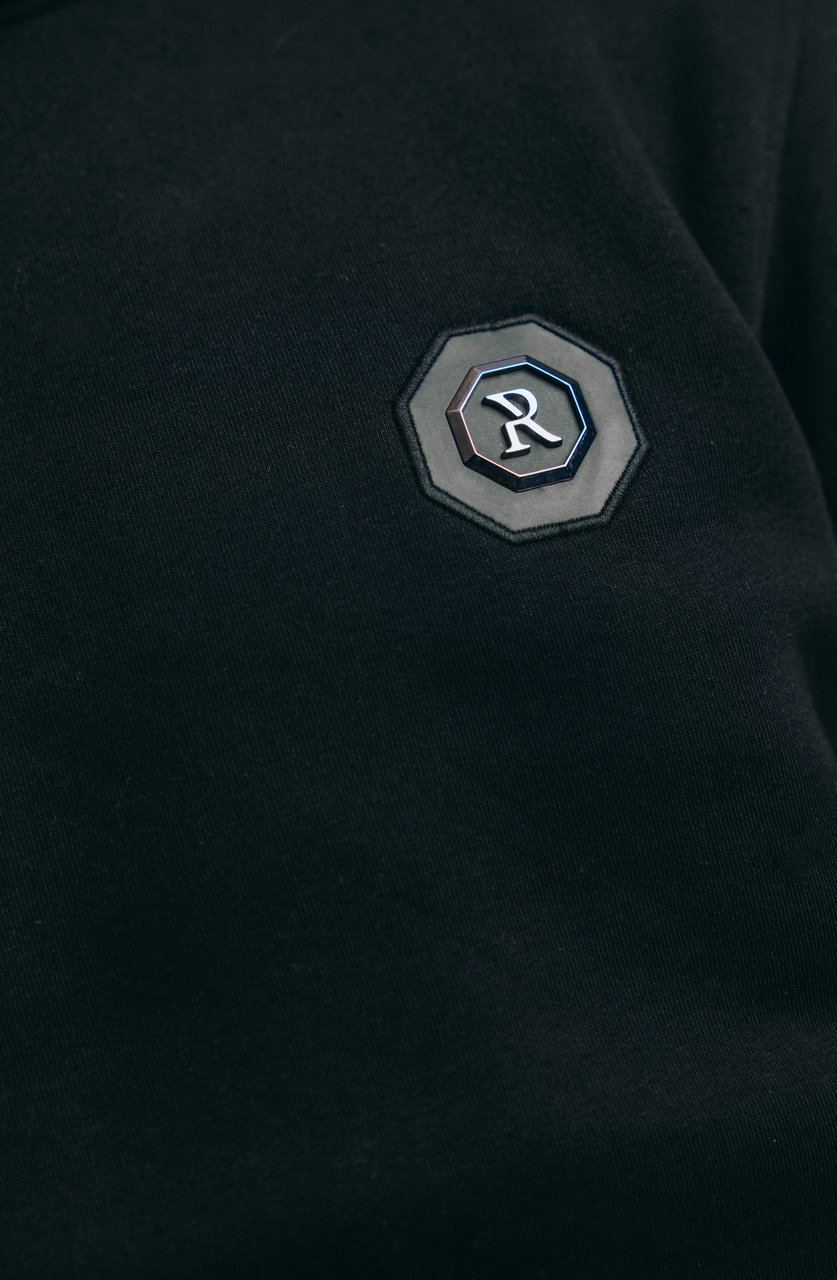 Richesse Badge Hoodie Zwart Zwart