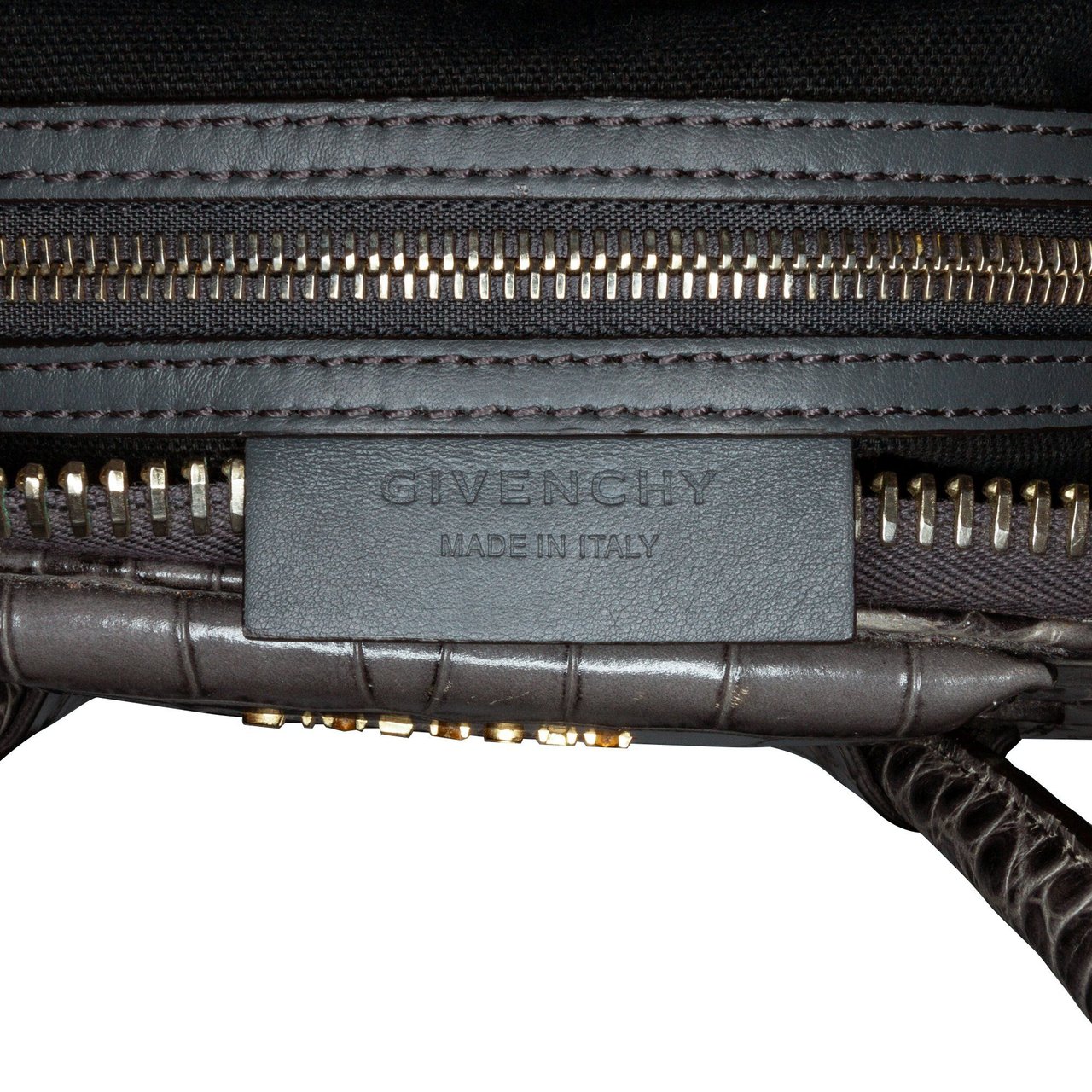 Givenchy Antigona Embossed Leather Satchel Grijs