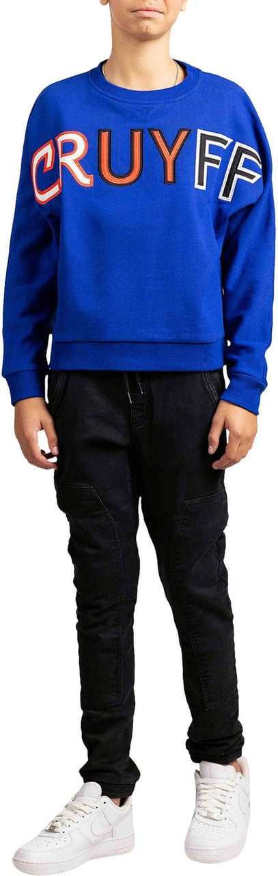 Cruyff Mover Sweater Kids Blauw Zwart