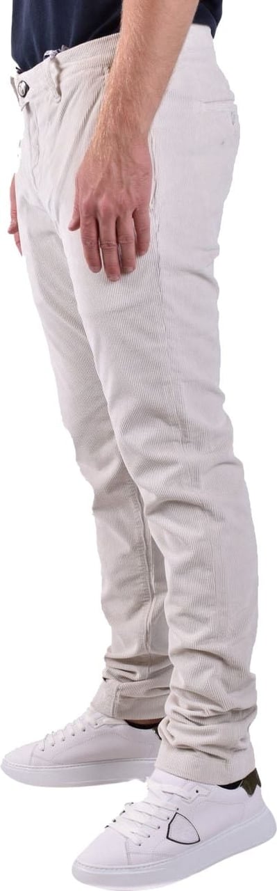 Dondup Trousers White Wit