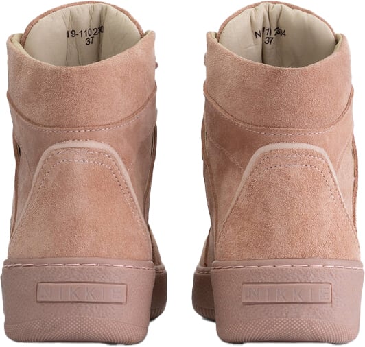Nikkie Licht roze daim sneakers Roze
