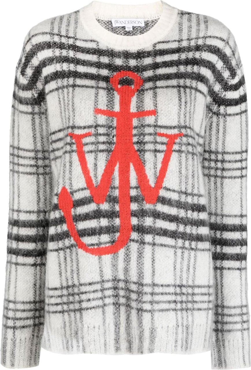 J.W. Anderson logo-embroidered check-pattern jump Divers
