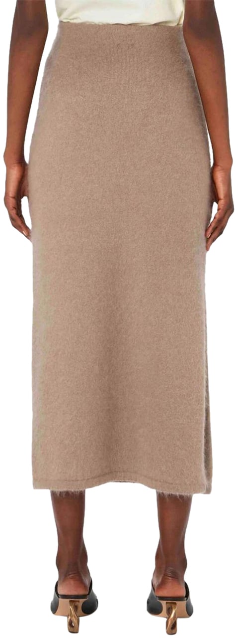 J.W. Anderson side-slit tube skirt Beige