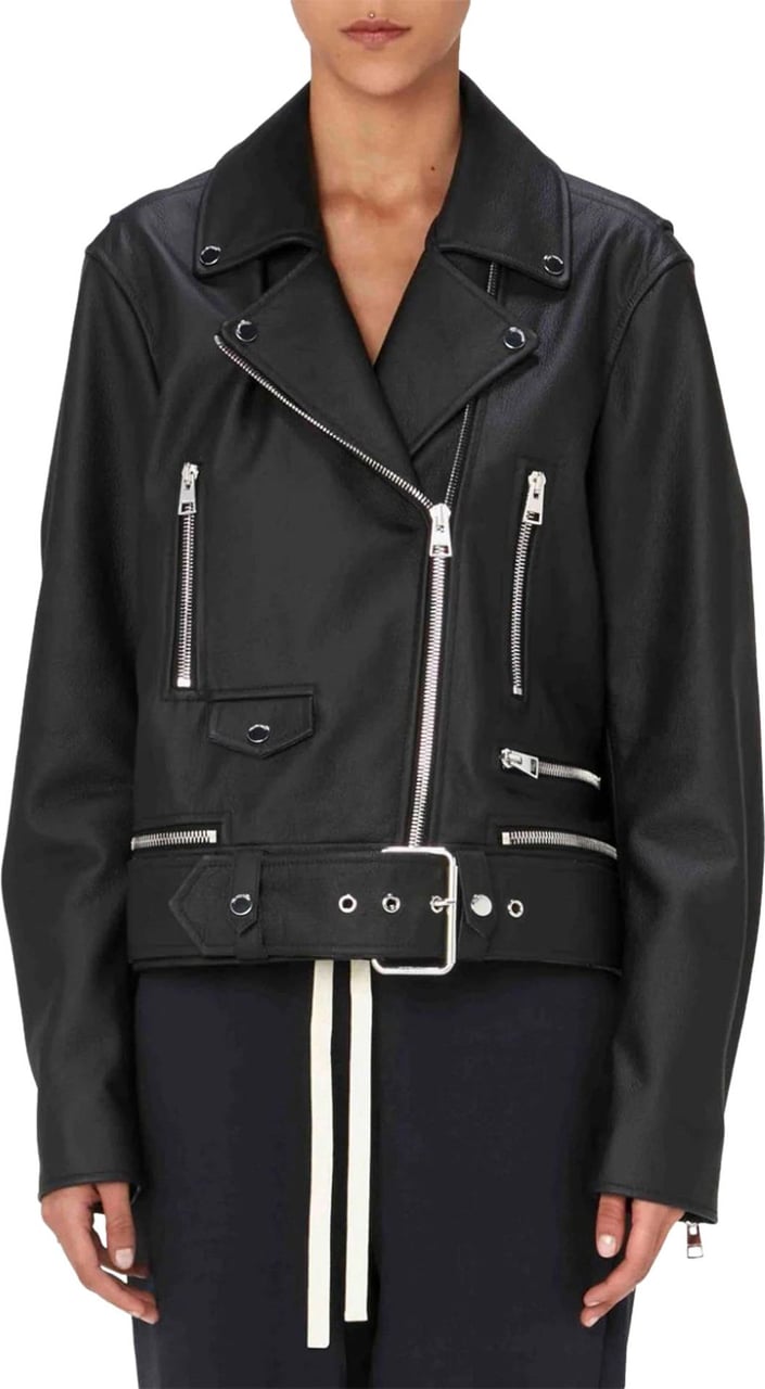 J.W. Anderson leather biker jacket Zwart