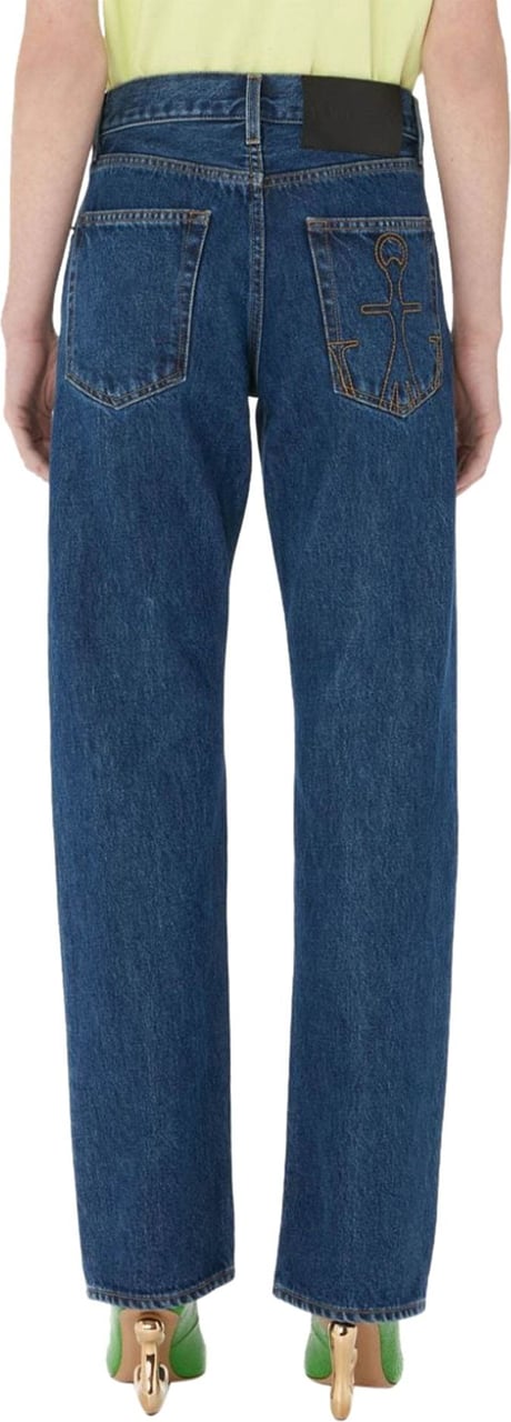 J.W. Anderson high-rise straight-leg jeans Blauw