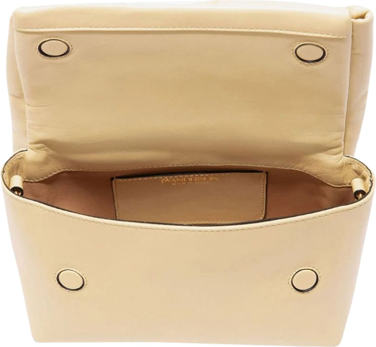 J.W. Anderson large Twister leather bag Geel