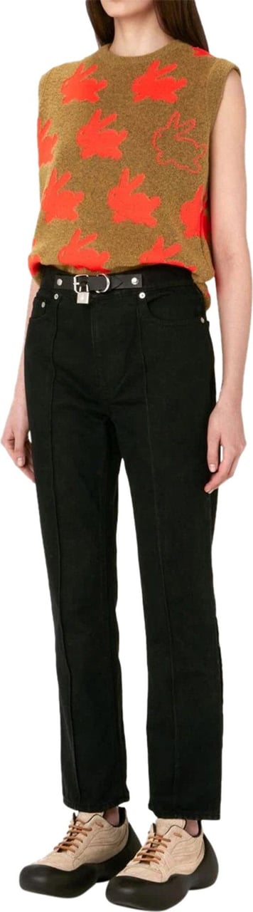 J.W. Anderson padlock-detail slim-fit jeans Zwart
