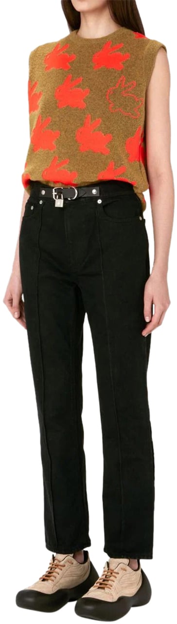 J.W. Anderson padlock-detail slim-fit jeans Zwart