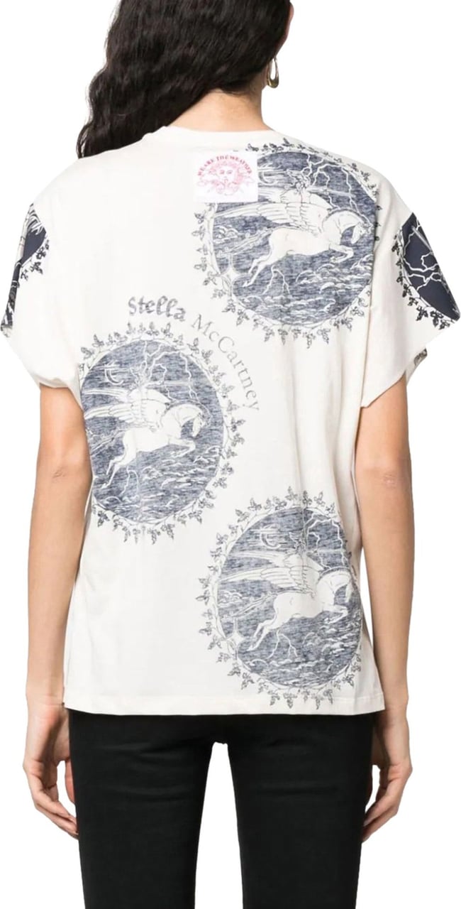 Stella McCartney stamp-print short-sleeve T-shirt Divers