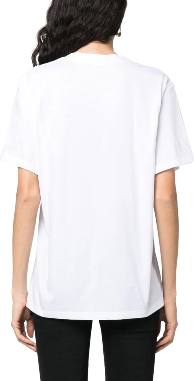 Stella McCartney slogan-print cotton T-shirt Wit
